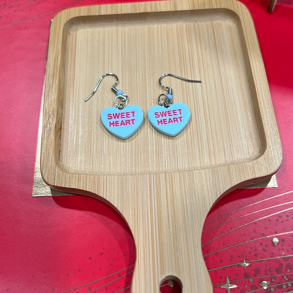 Conversation Heart Earrings 7$